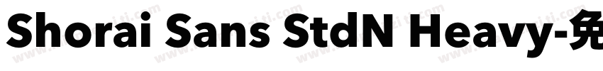 Shorai Sans StdN Heavy字体转换